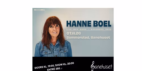 Hanne Boel med band