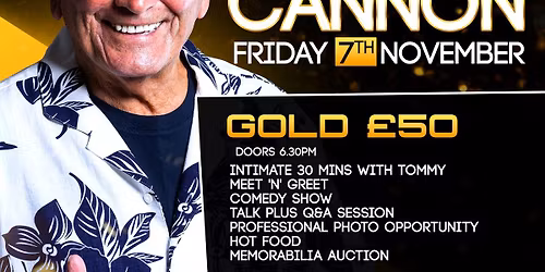 An Audience With British TV & Comic Legend Tommy Cannon