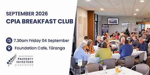 CPIA Breakfast Club September 2026