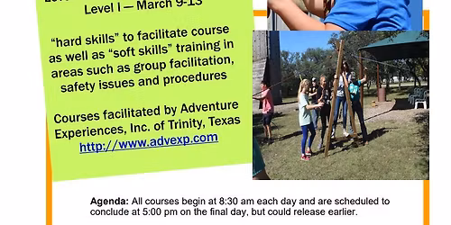 Level 1 Rope Certification Training