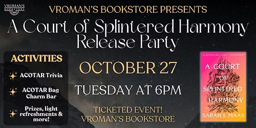 Sarah J. Maas ACOTAR 6 Release Party!