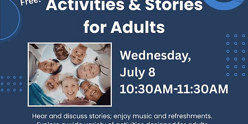 Activities & Stories for Adults @Active Adult Center