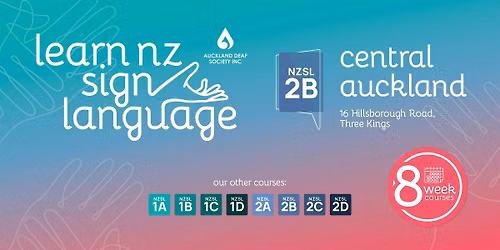 NZ Sign Language (NZSL) Level 2B Course - Term 4 2026
