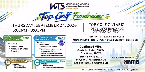 Annual WTS-IE Top Golf Fundraiser