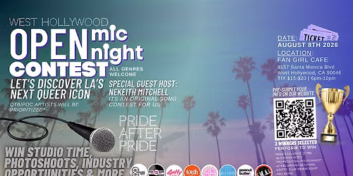 Pride After Pride QTBIPOC Open Mic Contest