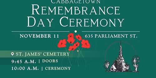 Cabbagetown Remembrance Day Ceremony