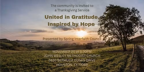 Interfaith Thanksgiving Service