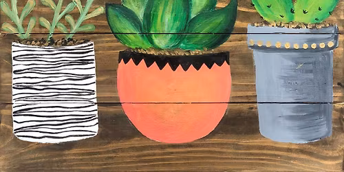 Paint and Sip: So Prickin Cute - Includes Wood Surface