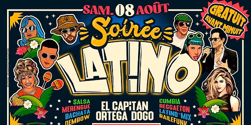 SOiR\u00c9E LATiNO x CANAL ST MARTIN \ud83c\udf34 Sam08Ao\u00fbt26\ud83d\udc83\ud83d\udd7a au B!ZZART \ud83c\udf3b ENTR\u00c9E GRATUITE AV.MiNUiT !!!