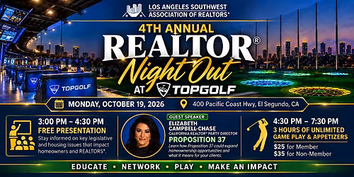 4th Annual REALTOR\u00ae Night Out at Topgolf