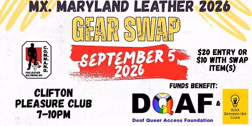 Mx. Maryland Leather Gear Swap