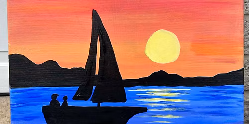 6\/5\/26- Painting With Sam- Boat Sunset