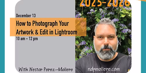 How to Photograph Your  Artwork & Edit in Lightroom with Nestor