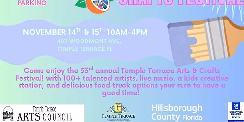 53rd annual Temple Terrace Arts and Crafts Festival