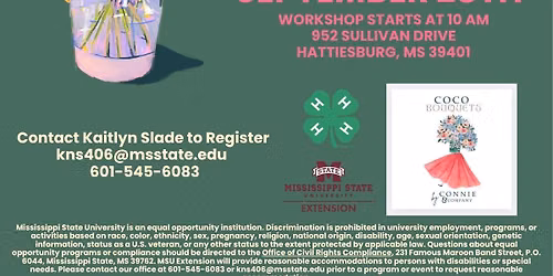 Forrest County 4-H Youth Floral Design Workshop