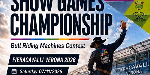 Mechanical Bull Riding ShowGames Championship a Fieracavalli 2026