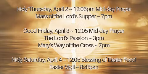 Holy Saturday ~ Blessing of Easter Food