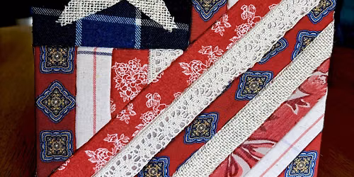 No Sew Patriotic Flag Quilt Block