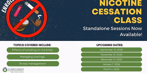 Nicotine Cessation Class - Standalone Sessions