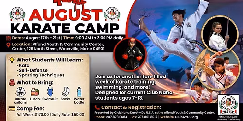 August Karate Camp
