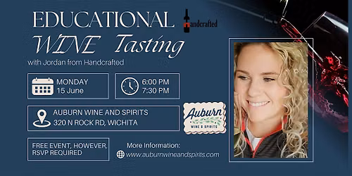 Educational Wine Tasting with Jordan from Handcrafted