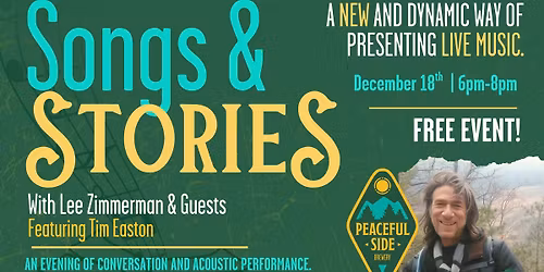 Songs & Stories with Lee Zimmerman and Tim Easton