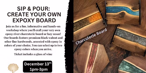 Sip & Create: Epoxy Boards @ Dixon's Autumn Harvest Winery!