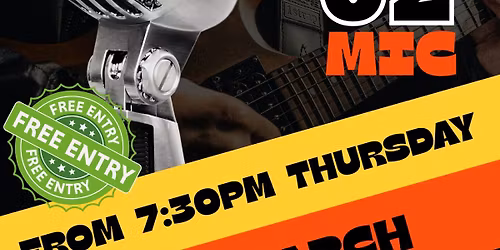 Monthly Open Mic Night! - March Edition