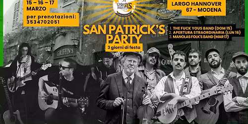 \ud83c\udf40 San Patrick's Party al Griffin Pub \ud83c\udf40