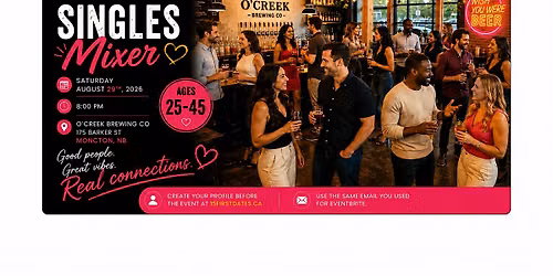 Moncton Singles Mixer Ages 25-45