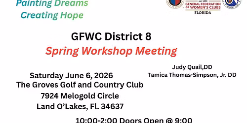 GFWC FL District 8 Spring Workshop Meeting