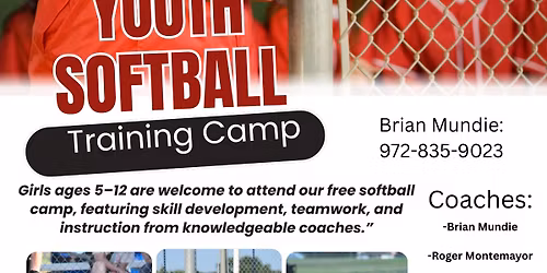 Free Youth Softball Camp