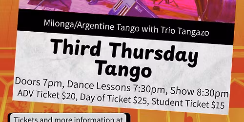 Third Thursday Tango with Trio Tangazo