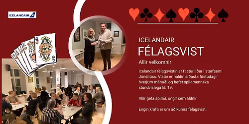 Icelandair f\u00e9lagsvist \u00ed J\u00f3nsh\u00fasi