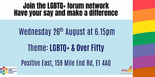 Tower Hamlets LGBTQ+ Community Forum August Meeting