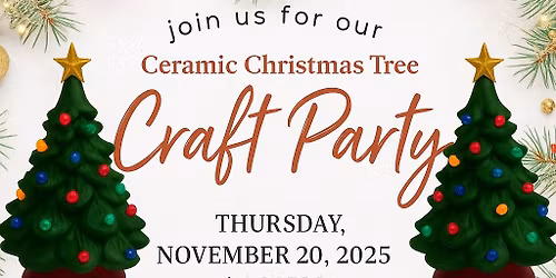 11\/20 Ceramic Christmas Tree Paint Night @ Mannino\u2019s 