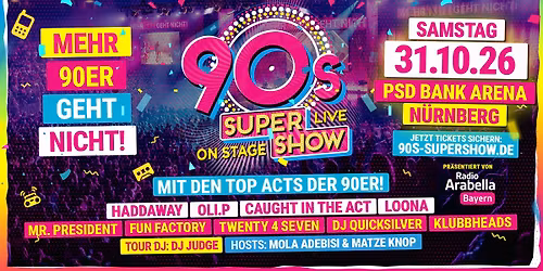 90s Super Show N\u00fcrnberg 2026