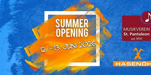 Summer Opening