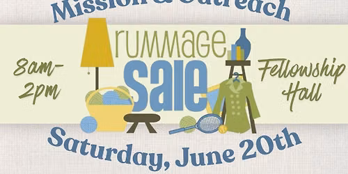 Fletcher UMC - Rummage Sale for Missions & Outreach