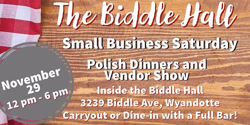 Small Business Saturday Polish Dinner & Vendor Show