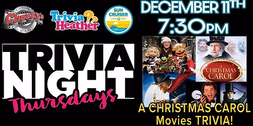 18+ LIVE TRIVIA NIGHTS: A CHRISTMAS CAROL MOVIES! 12\/11