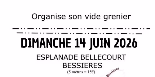 grand vide grenier de l'AAPPMA de BESSI\u00c8RES 