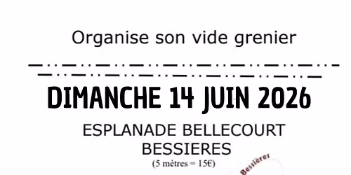 grand vide grenier de l'AAPPMA de BESSI\u00c8RES