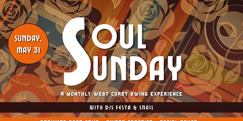 Soul Sunday \u2022 Monthly WCS experience ft. DJs John Festa & Jes Ann Nail \u2022 Midtown NYC