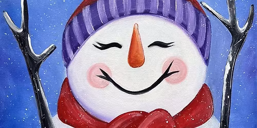 Paint and SIp: A Joyful Snowfall