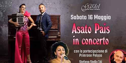 ASATO PAIS y PRIMROSE PELOSO dal vivo\ud83c\udf88Sabato 16 maggio\ud83c\udfa7Stefano Stella tdj