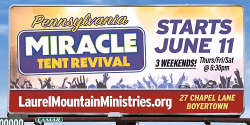 PA Miracle Tent Revival (Week 1) Jennifer Martin and Heaven's Thunder Band