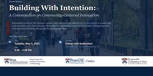 Building With Intention: A Conversation on Community-Centered Innovation