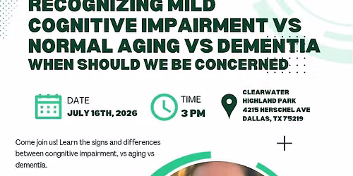 Recognizing Mild Cognitive Impairment vs Aging vs Dementia