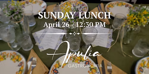 Sunday Lunch \u2013 Regional Italian Table | Apulia Gastronomia